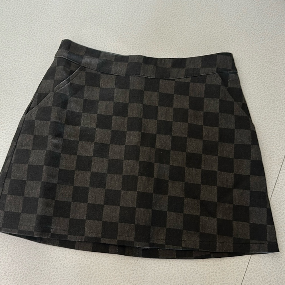 Pink Lily Checkered Skort